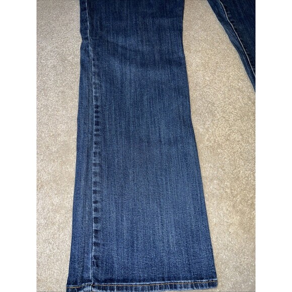 Womens Jeans-LEVI'S-dark blue denim stretch "415 Relaxed Bootcut"-20W - Picture 2 of 7